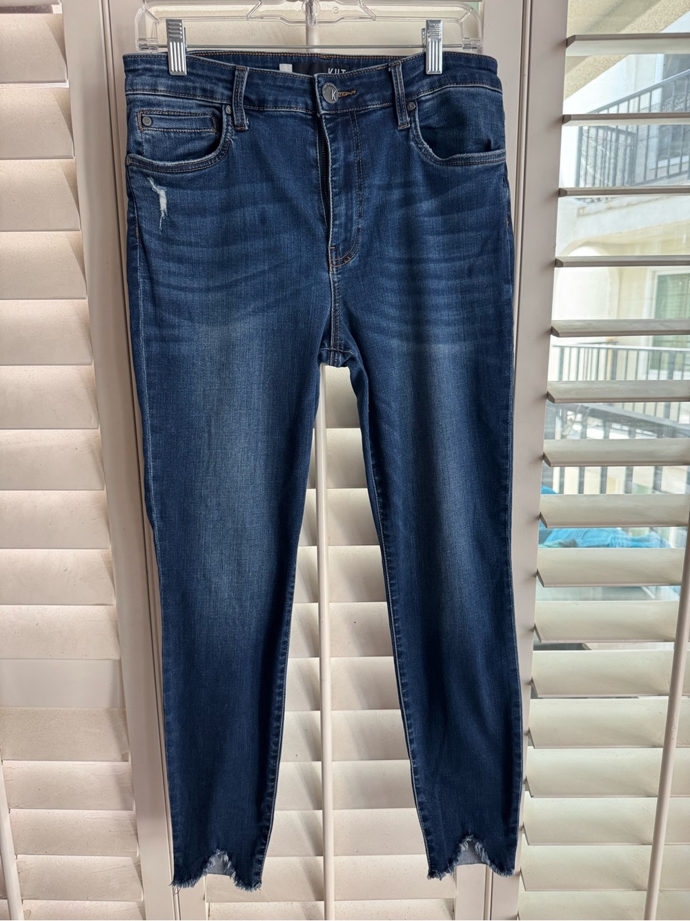 Kut from the Kloth Dark Blue Donna High-rise Ankle Skinny Jeans